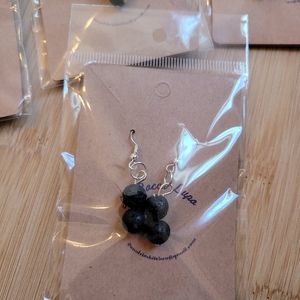Lava stone earrings